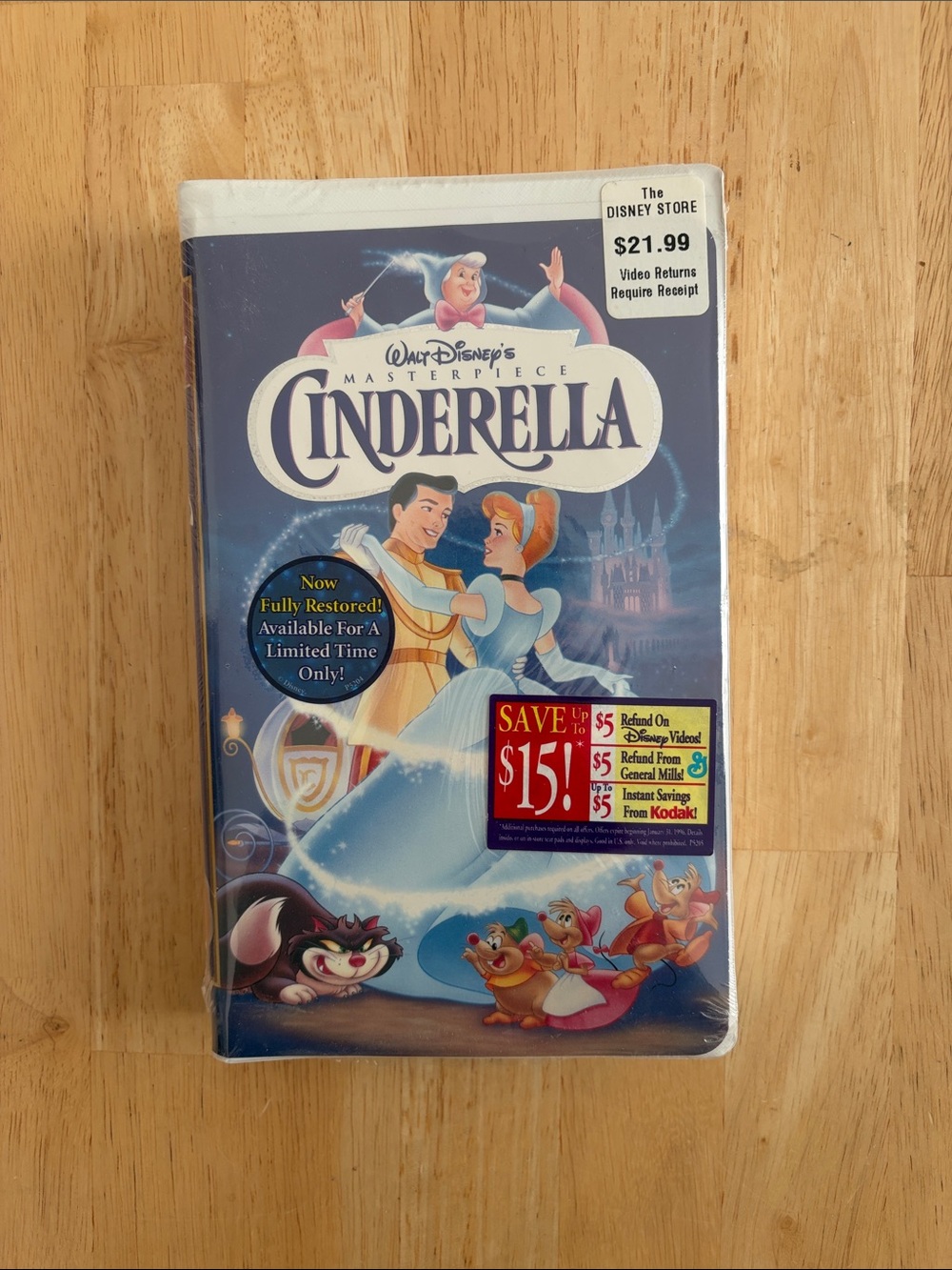 Walt Disney’s Cinderella Classic VHS — Blue Cover